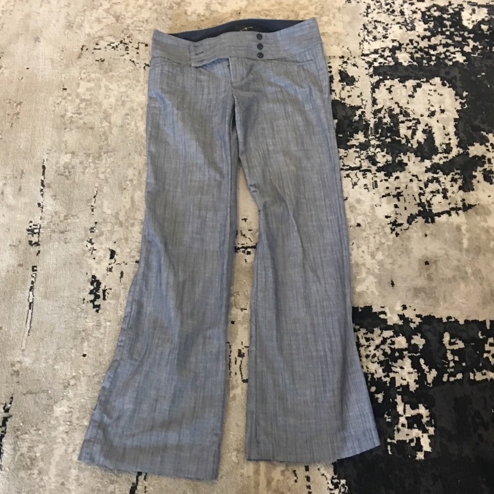 Forever 21 blue and white dress pants